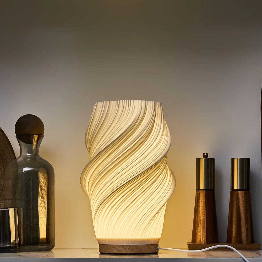 Elegant Dimmable Table Lamp with Wave Shade Design | USB-Powered Lighting for Modern Living 8 | nm1780390128204965607,ms1780390128204871956,CN1780390128204774807