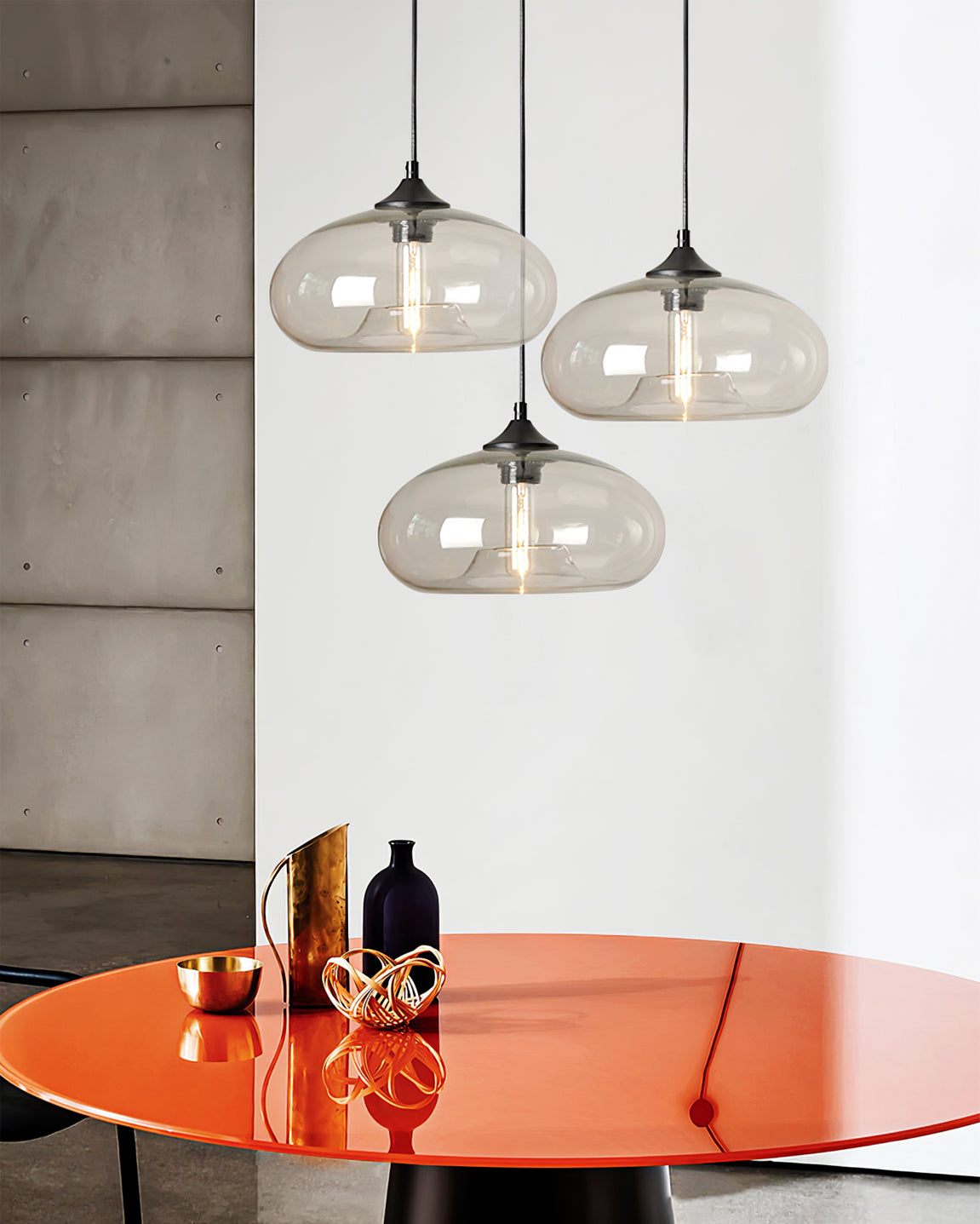 Elegant Glass Pendant Lighting with Adjustable Height | Modern Design for Kitchen and Home Decor 3
