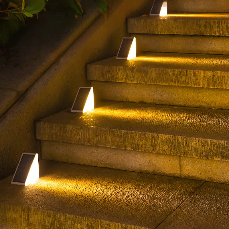 Elegant Solar Step Lights | LED Outdoor Stair Lights with Easy Installation | Weather Resistant for Safety and Ambiance 2 | Gu1780390128198174535,Lg1780390128197988701,Re1780390128198080404