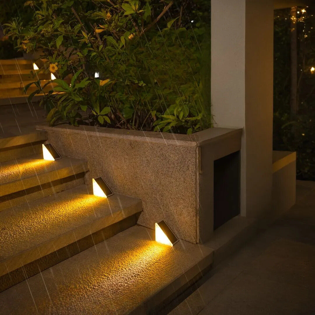 Elegant Solar Step Lights | LED Outdoor Stair Lights with Easy Installation | Weather Resistant for Safety and Ambiance 3 | Gu1780390128198174535,Lg1780390128197988701,Re1780390128198080404