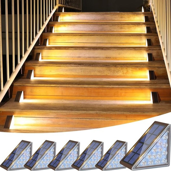 Elegant Solar Step Lights | LED Outdoor Stair Lights with Easy Installation | Weather Resistant for Safety and Ambiance 5 | Gu1780390128198174535,Lg1780390128197988701,Re1780390128198080404