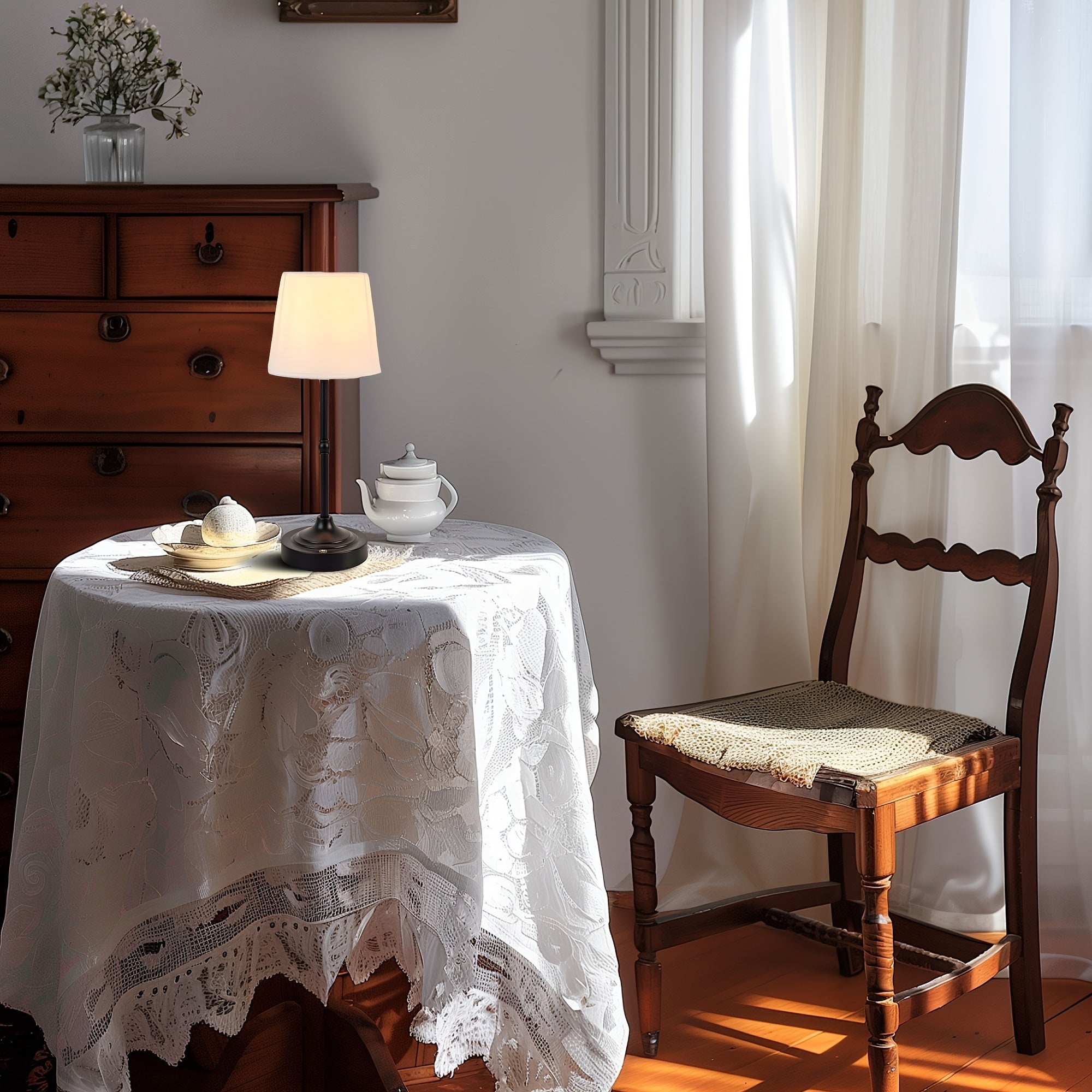 Elegant Table Lamp | Dimmable Cordless Design with Touch Control | Soft Ambient Lighting for Versatile Use 1 | YR1780333007301086105,bc1780333007301187791