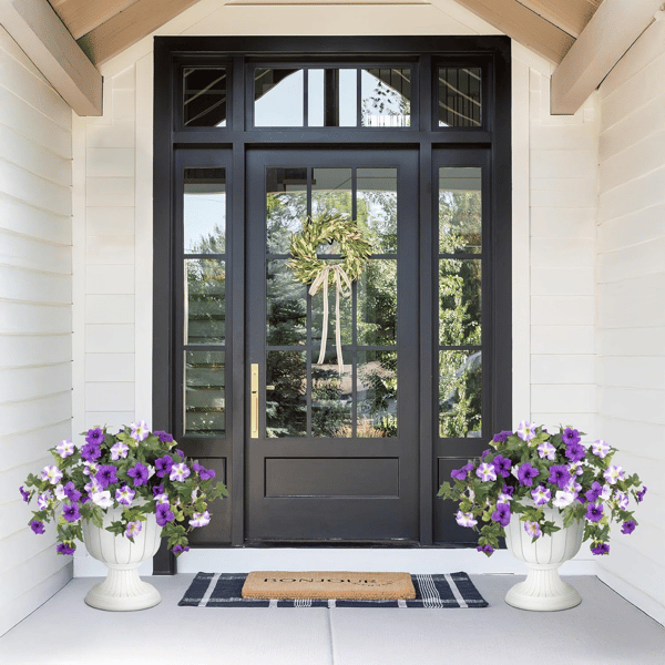 EverBloom | Artificial Flowers Petunias with UV Protection | Lifelike Faux Flowers for Year-Round Outdoor Beauty 3 | VB1780390415019472356,ew1780390415019657517