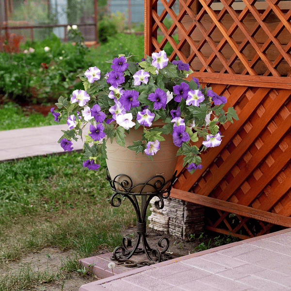 EverBloom | Artificial Flowers Petunias with UV Protection | Lifelike Faux Flowers for Year-Round Outdoor Beauty 6 | VB1780390415019472356,ew1780390415019657517