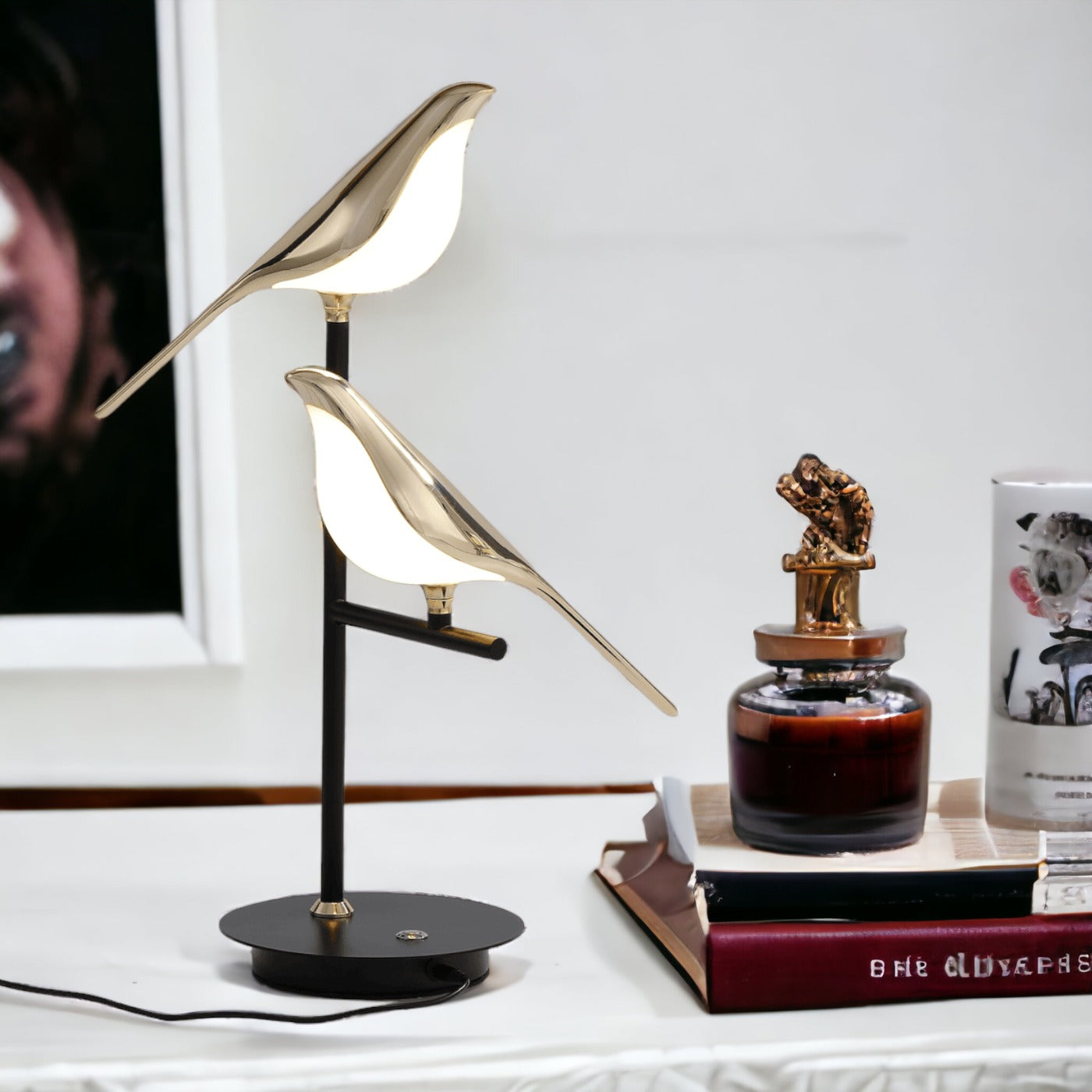 Golden Birdlight | LED Wall Sconce with Unique Bird Design | Modern Nordic Wall Lighting for Cozy Ambience 4 | qU1780333007291029391