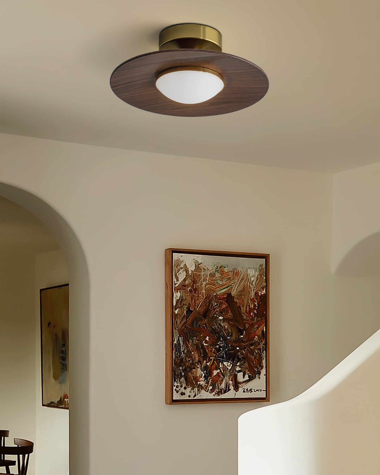 Modern Flush Mount Ceiling Light | LED Fixture with Dimmable Feature | Ideal Ambient Lighting for Any Room 4 | xC1780481832136796405,HD1780481832136933085