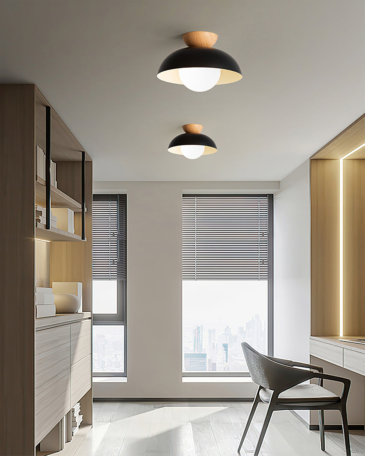 Modern Flush Mount Ceiling Light with Warm LED Glow | Sleek Fixture for Cozy Indoor Spaces 6