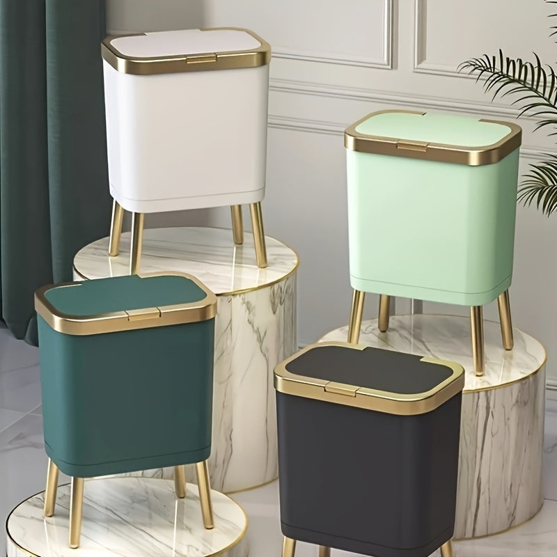 Modern Odour-Sealing Trash Can | 15L Stylish Garbage Bin with Elevated Legs | Space-Saving Design for a Clean Home 2 | Mn1780333007288587046,QW1780333007288396792,yW1780333007288492773,qJ1780333007288679340