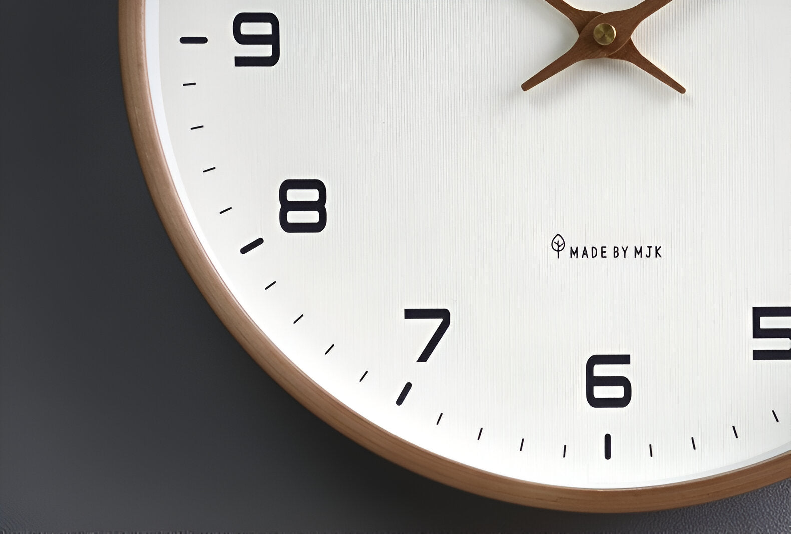 Nordic Elegance | Modern Wall Clock with Silent Quartz Movement | Natural Wood Frame for Timeless Kitchen Decor 7