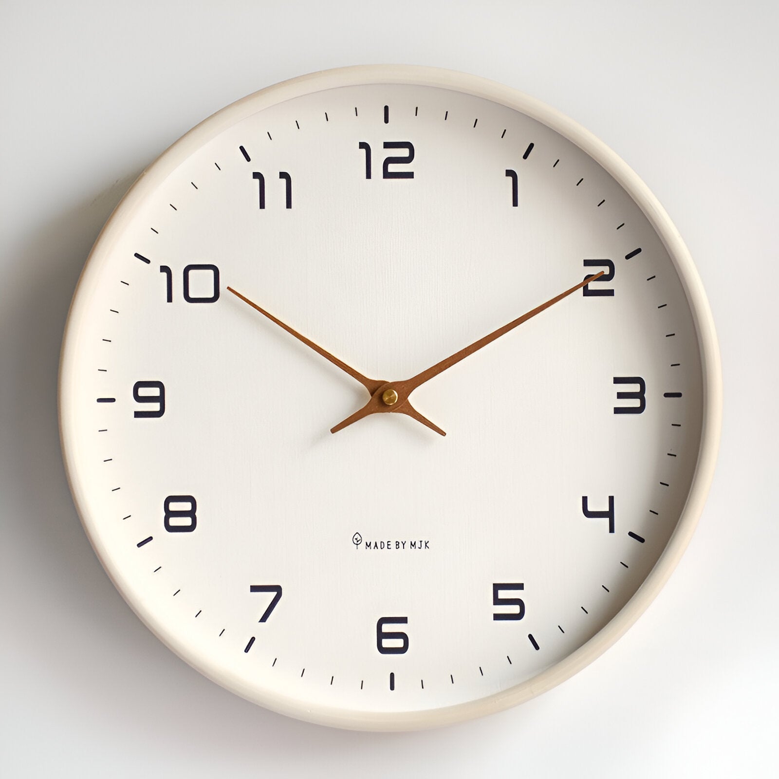 Nordic Elegance | Modern Wall Clock with Silent Quartz Movement | Natural Wood Frame for Timeless Kitchen Decor 8