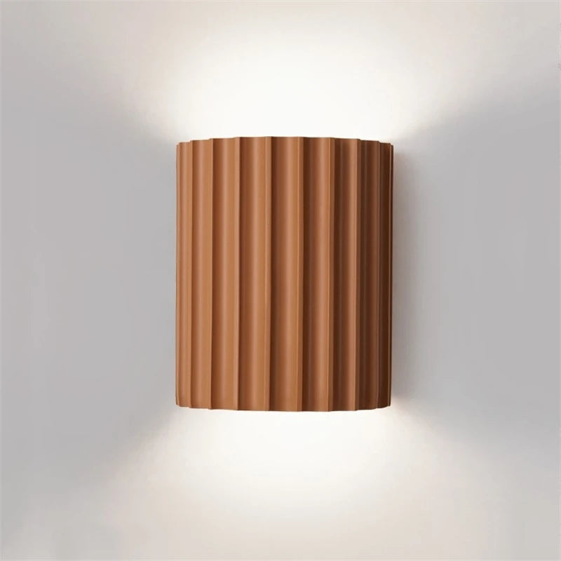 Nordic Modern | Resin Wall Lamp with Ribbed Design | Soft Ambient Lighting for Elegant Interiors 8 | LI1780333007293832951,dt1780333007294132753,cO1780333007292996267,Lc1780333007293096554