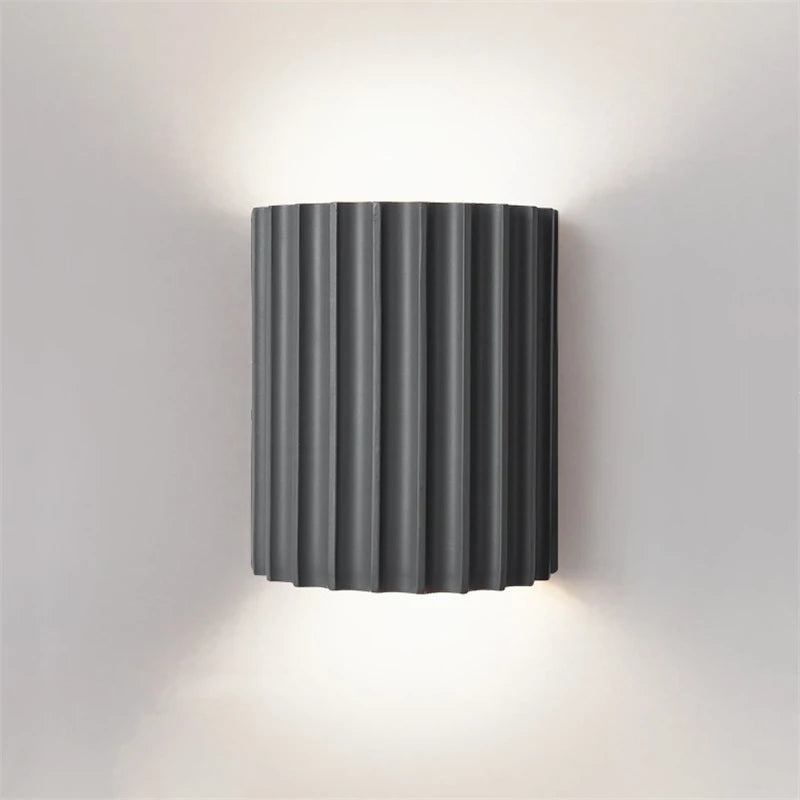 Nordic Modern | Resin Wall Lamp with Ribbed Design | Soft Ambient Lighting for Elegant Interiors 9 | LI1780333007293832951,dt1780333007294132753,cO1780333007292996267,Lc1780333007293096554