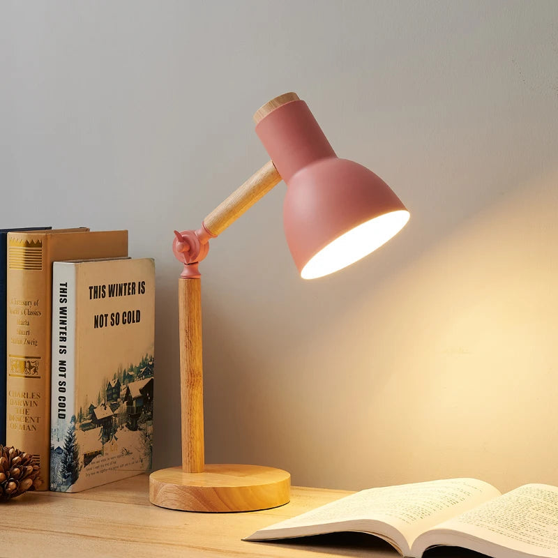 Nordic Wooden Desk Lamp | Adjustable Bedside Table Lamp with Eye-Friendly Glow | Perfect for Study and Relaxation 2 | fD1780333007297744254,WR1780333007297311076,WM1780333007297523339,SD1780333007297886972,aB1780333007294264361