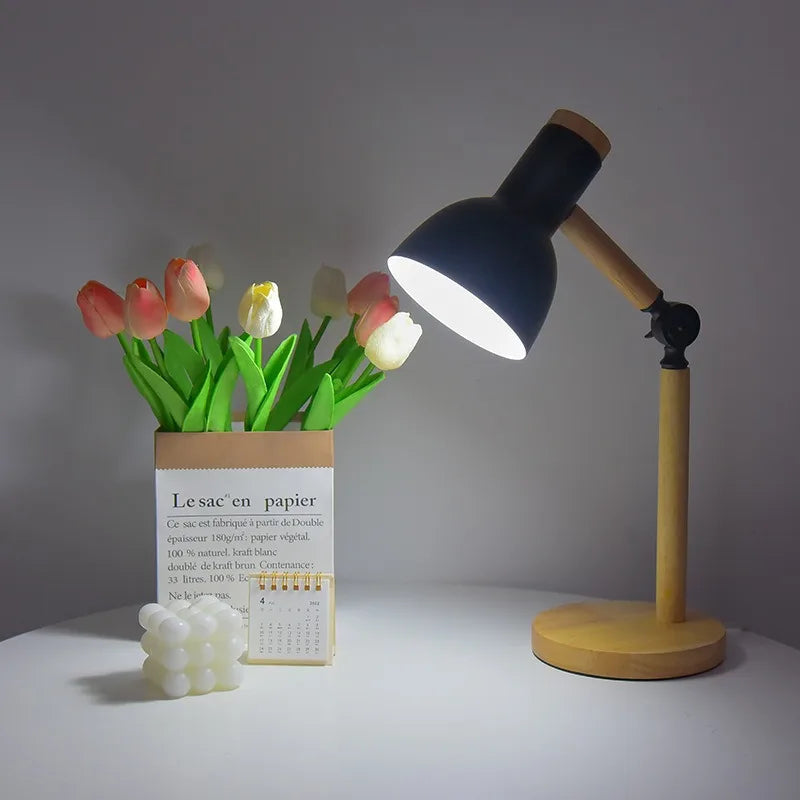 Nordic Wooden Desk Lamp | Adjustable Bedside Table Lamp with Eye-Friendly Glow | Perfect for Study and Relaxation 6 | fD1780333007297744254,WR1780333007297311076,WM1780333007297523339,SD1780333007297886972,aB1780333007294264361