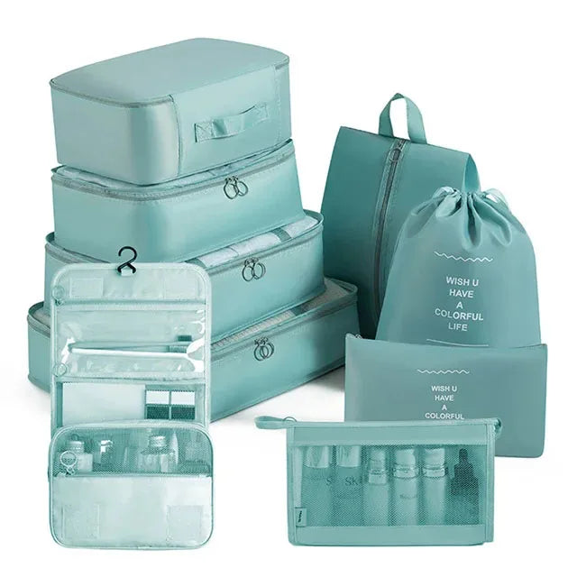 Travel Packing Cubes Set – Foldable Oxford Luggage Organisers for Suitcases