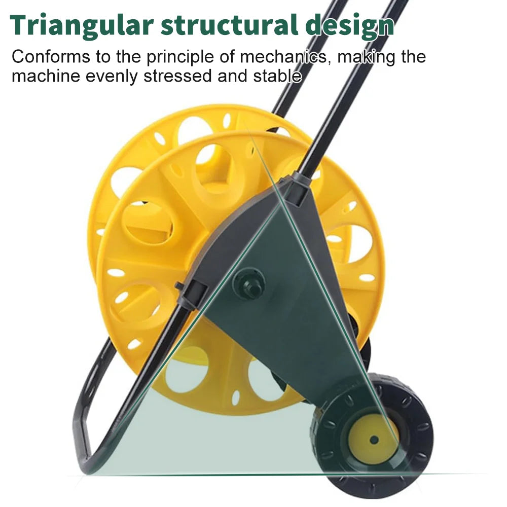 Garden Hose Reel Cart – Wheeled Hose Storage for up to 60m of Pipe