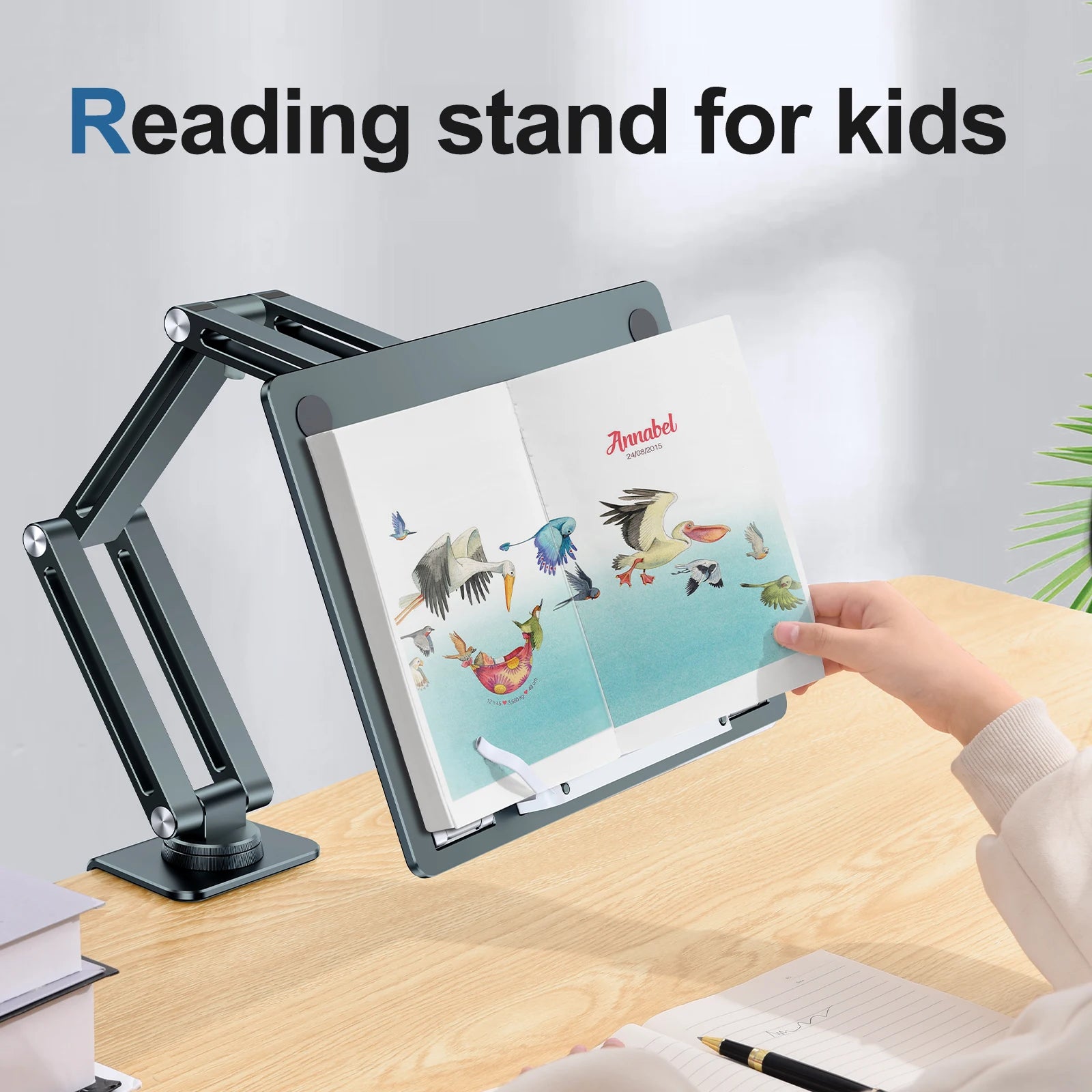 Adjustable Laptop & Tablet Clamp Stand – 360° Rotating Aluminium Desk Holder