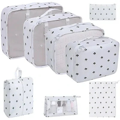 Travel Packing Cubes Set – Foldable Oxford Luggage Organisers for Suitcases