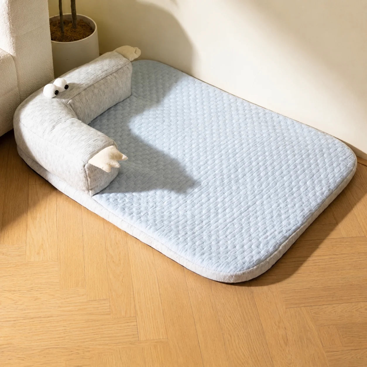Pet Cooling Mat with Raised Pillow