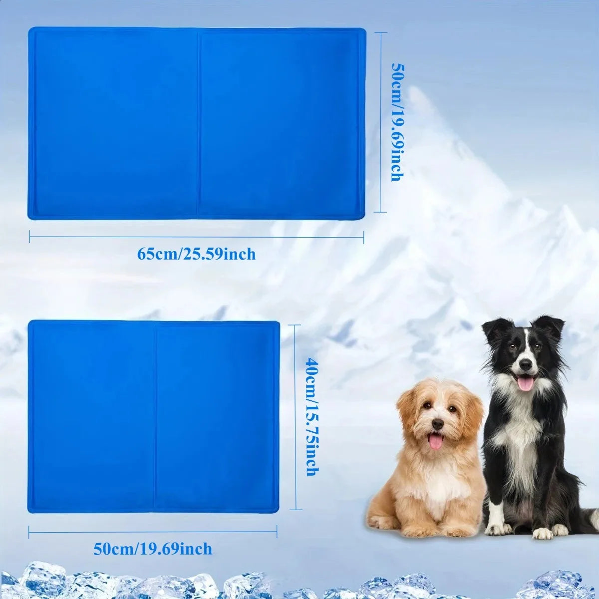 Pet Cooling Gel Mat – Self-Cooling Summer Ice Pad for Dogs & Cats