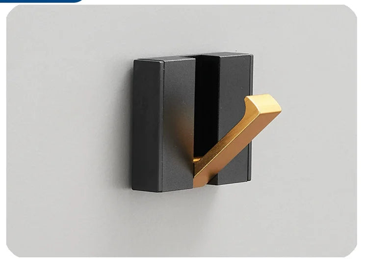 SleekMount – Folding Aluminium Robe & Towel Hooks