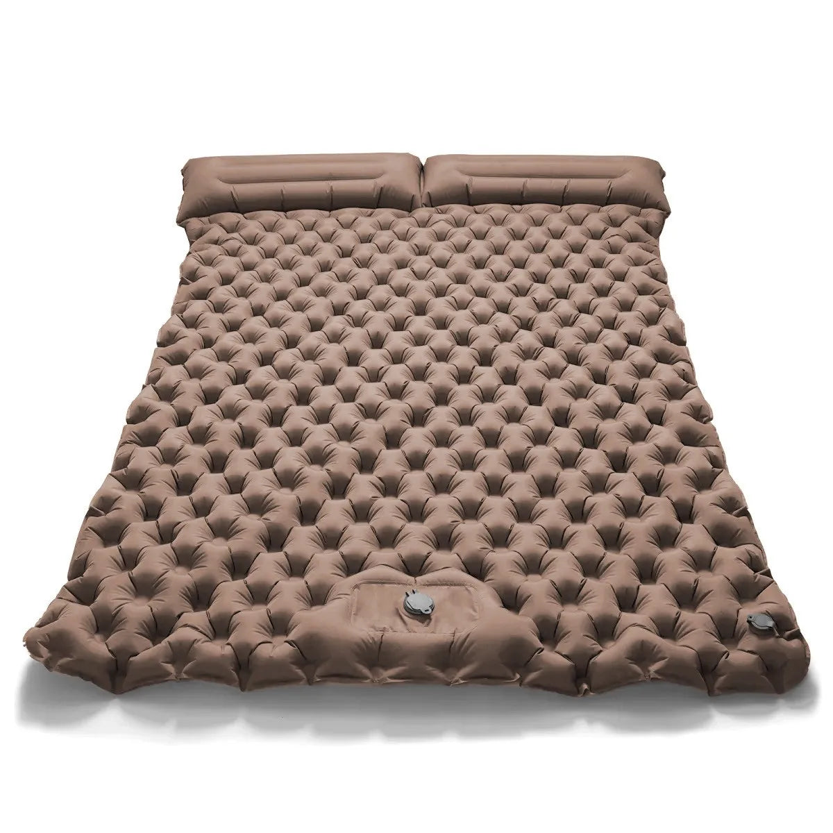Self-Inflating Double Camping Mattress – Built-In Pump, TPU Nylon Sleeping Pad