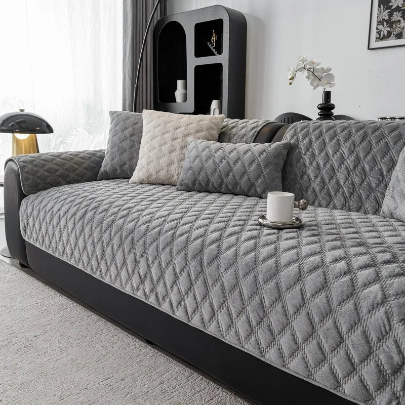 Nordic Plush Sofa Cover
