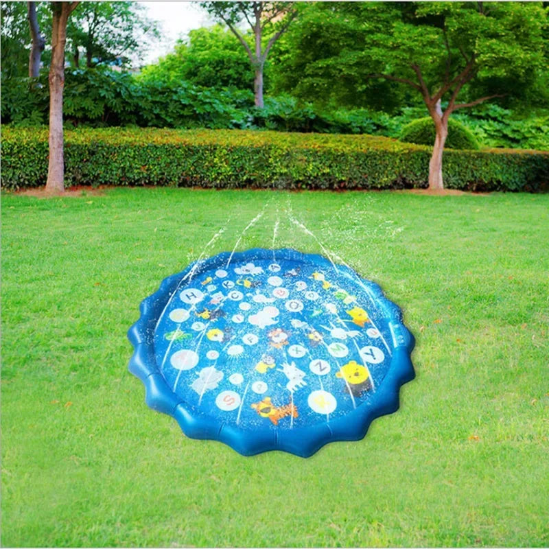Kids Sprinkler Splash Pad – Inflatable Water Play Mat for Garden & Lawn