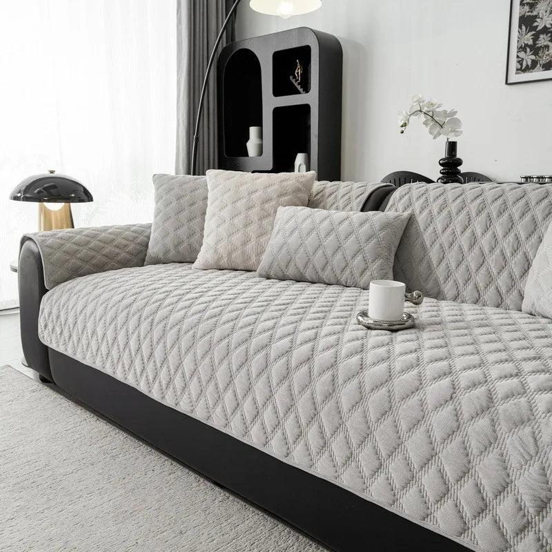 Nordic Plush Sofa Cover