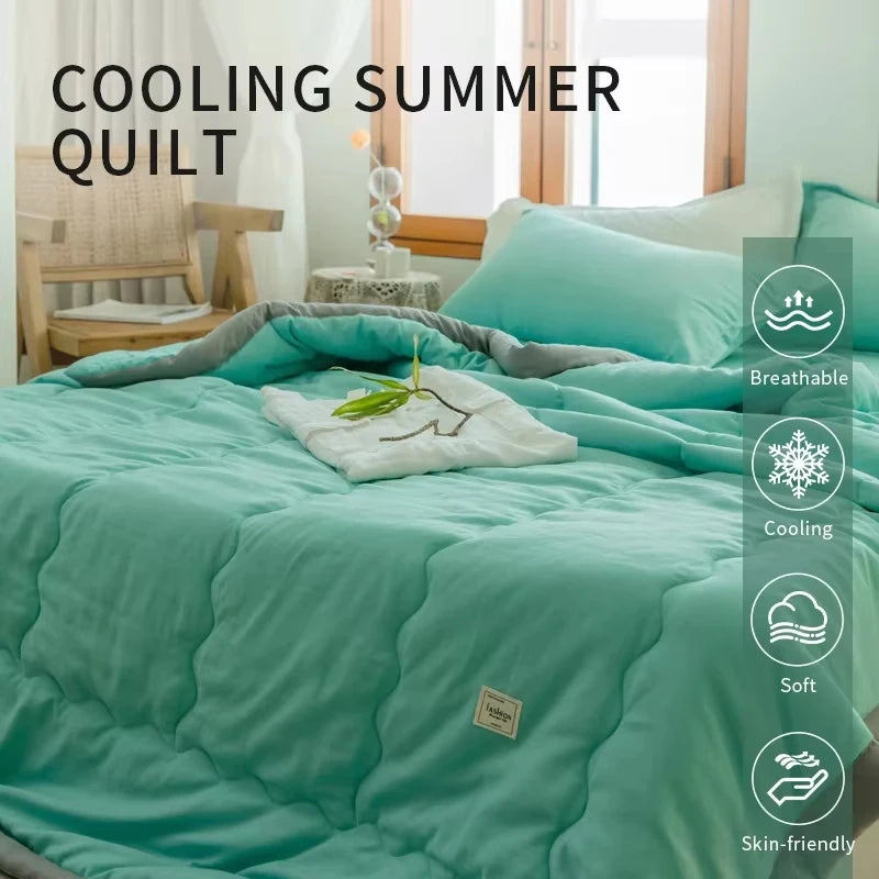 Cooling Summer Quilt – Soft, Breathable, Lightweight Comforter for Warm Nights