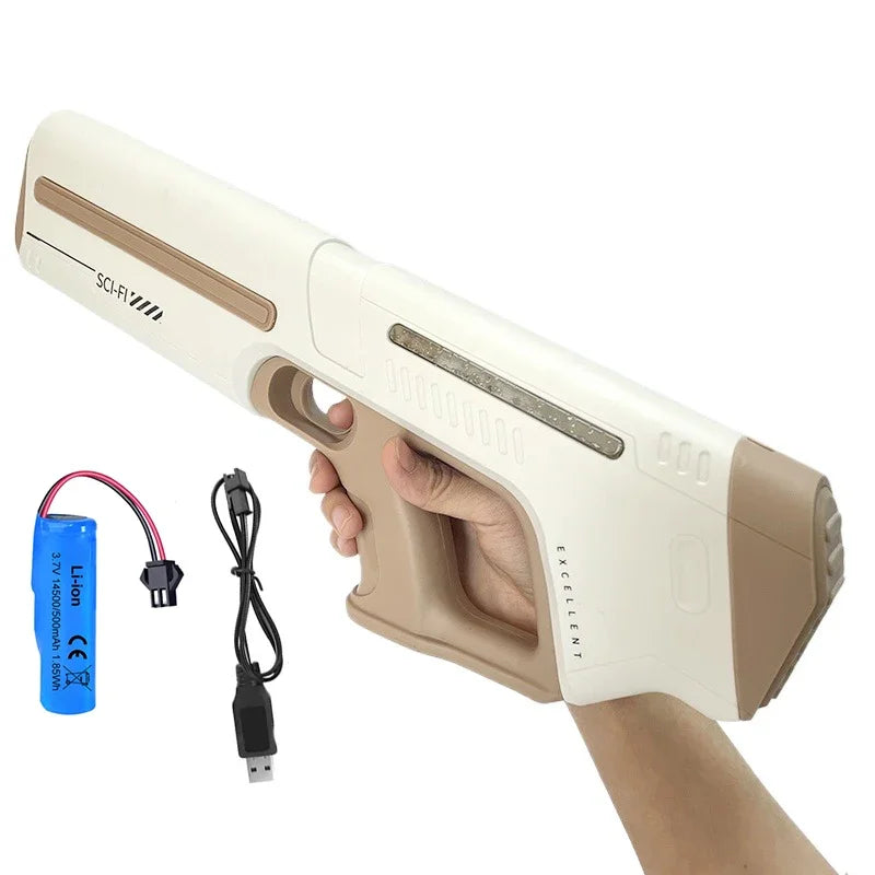 Automatic Electric Water Gun – Powerful Squirt Blaster with Suction Refill