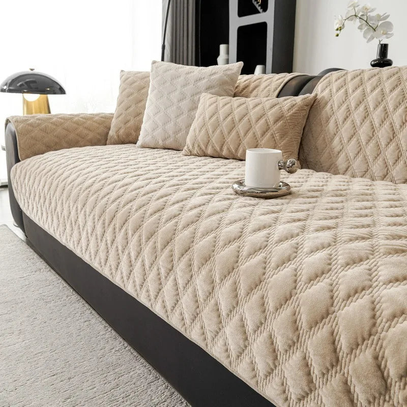 Nordic Plush Sofa Cover