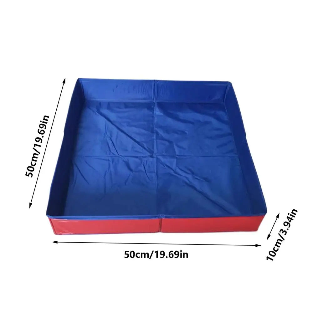 Foldable Dog Pool – Non-Inflatable PVC Pet Bath & Paddling Pool for Dogs & Cats