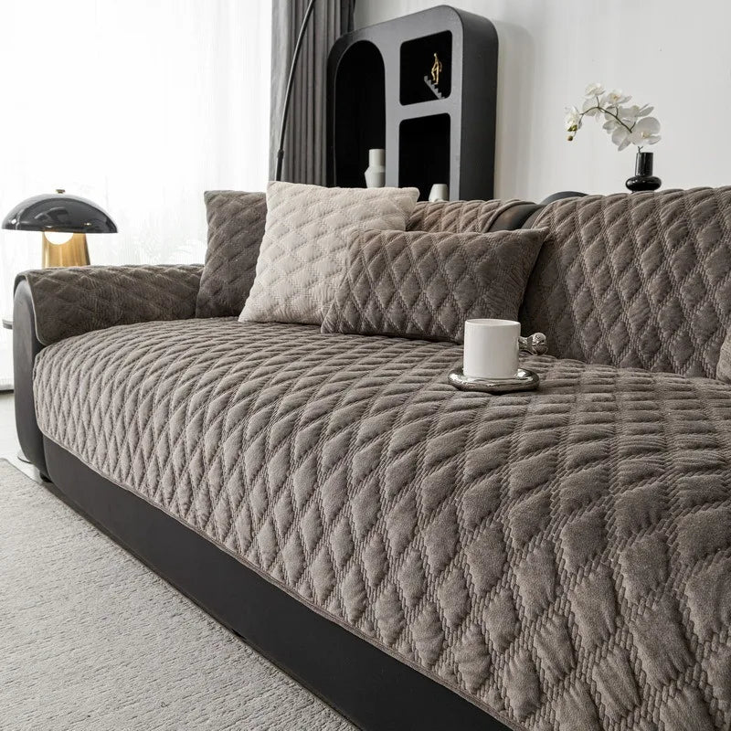 Nordic Plush Sofa Cover