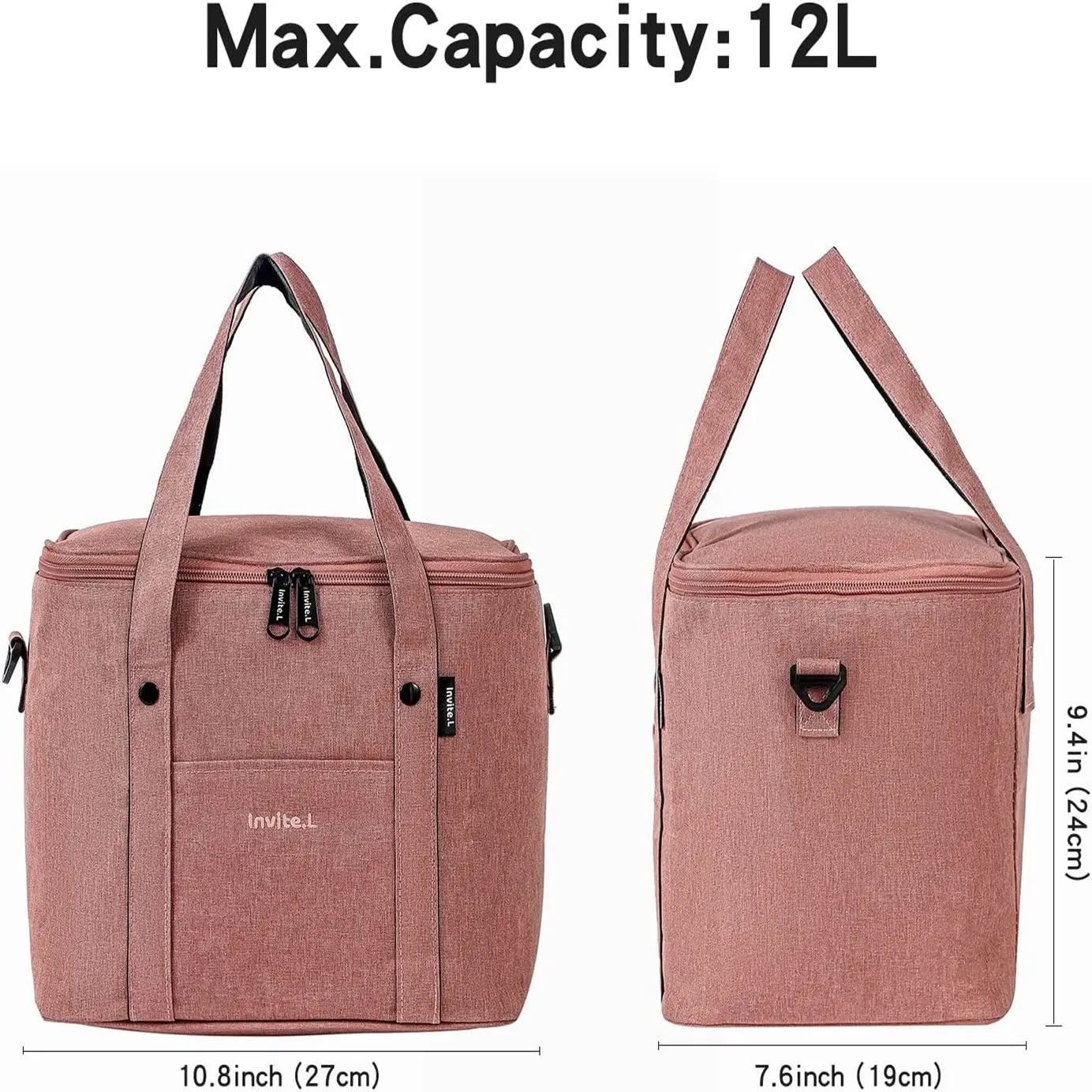 Insulated Lunch Bag – Large Cooler Bag with Shoulder Strap for Work & Picnics