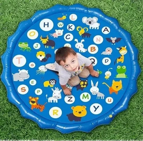 Kids Sprinkler Splash Pad – Inflatable Water Play Mat for Garden & Lawn