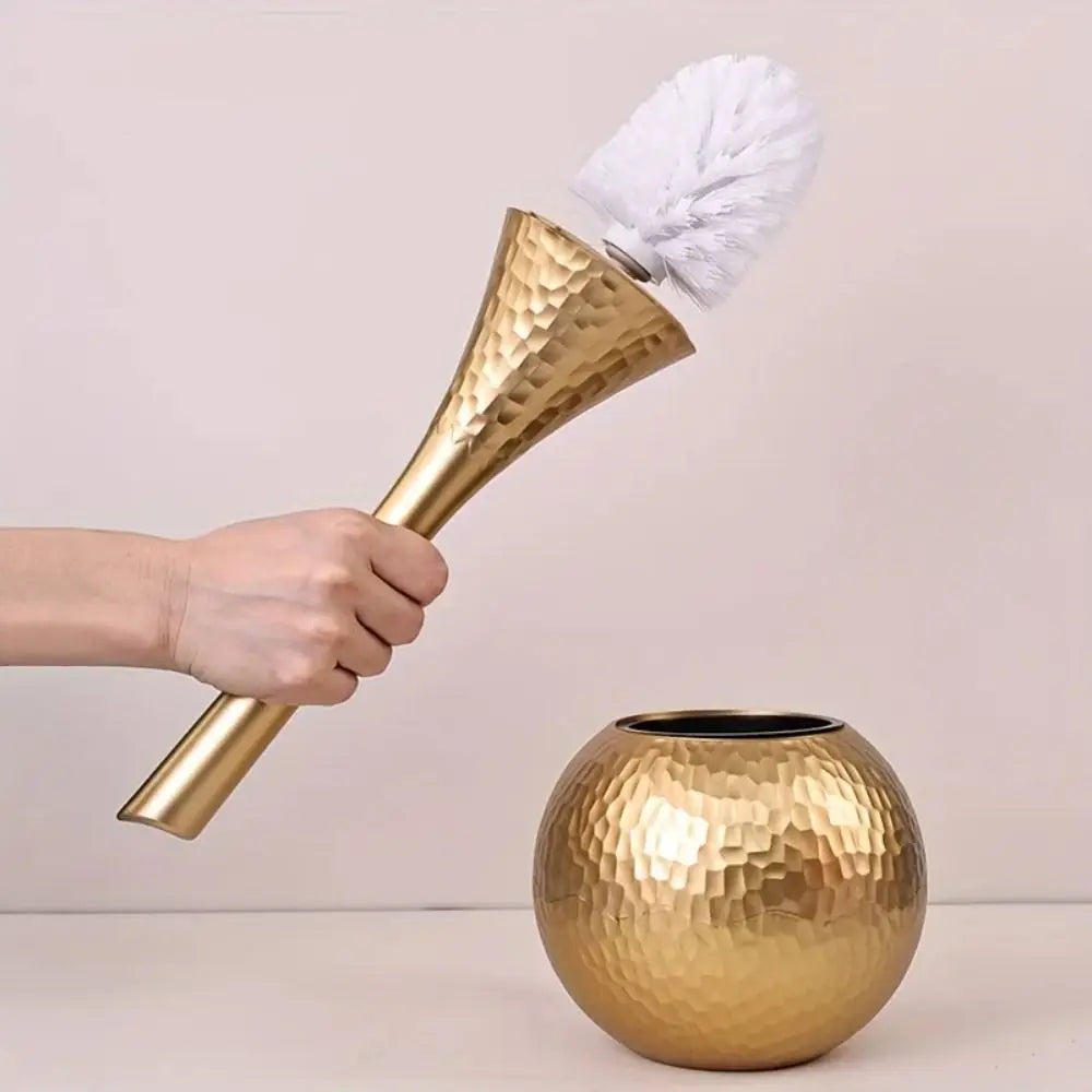 GleamSweep – Long-Handle Toilet Brush with Freestanding Holder