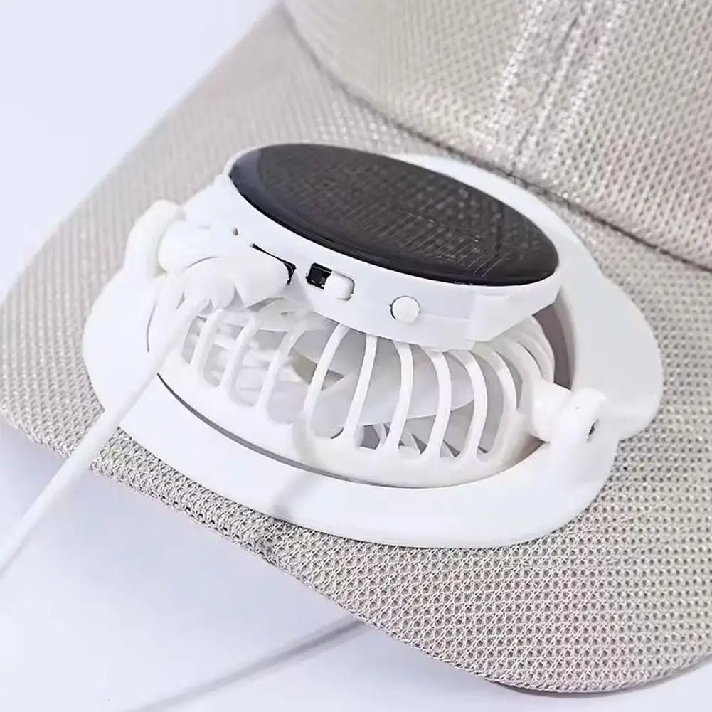 Solar & USB Fan Baseball Cap – Breathable Sun Hat with Built-In Cooling Fan