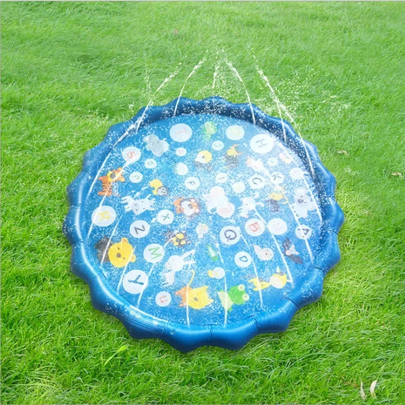 Kids Sprinkler Splash Pad – Inflatable Water Play Mat for Garden & Lawn