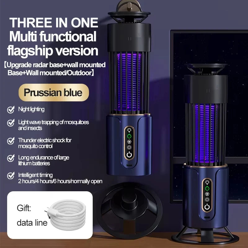 Mosquito Killer Camping Lantern – Insect Trap & Light, USB Rechargeable or Plug-In