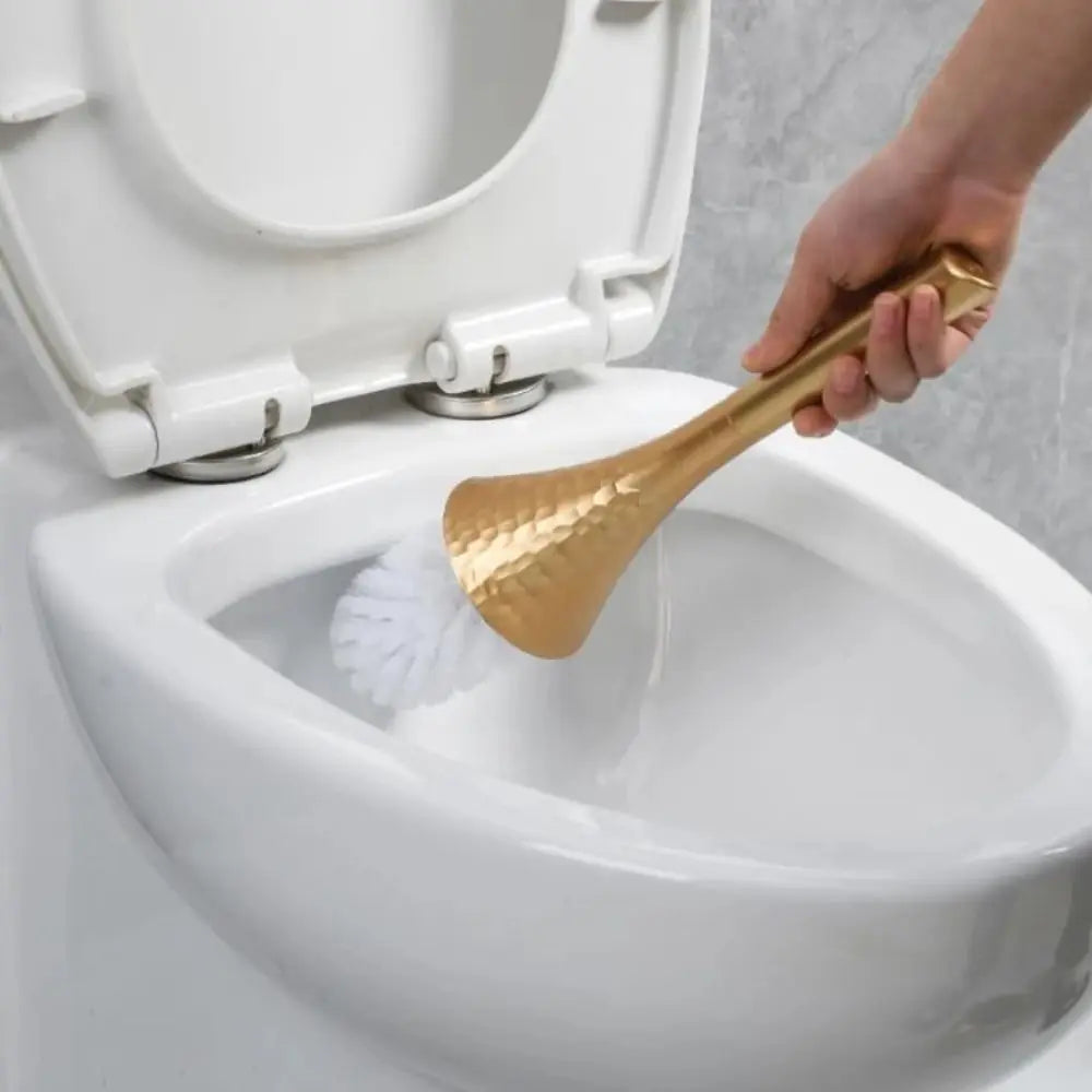 GleamSweep – Long-Handle Toilet Brush with Freestanding Holder
