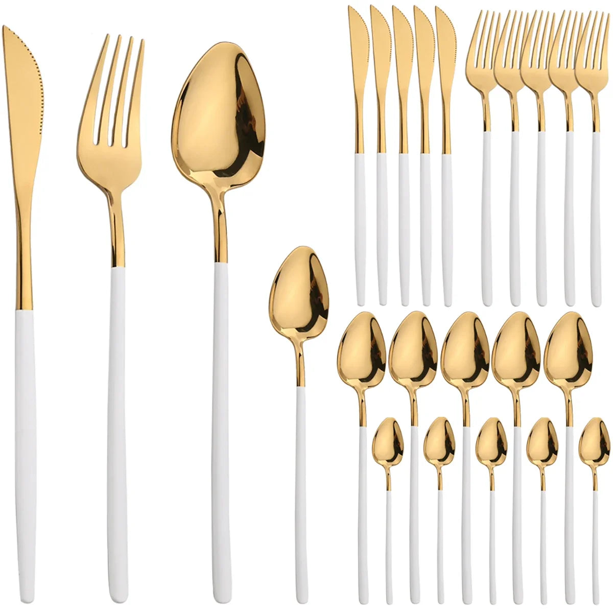 Gold,Silver,Black,Black & Silver,Black & Gold,White & Silver,White & Gold