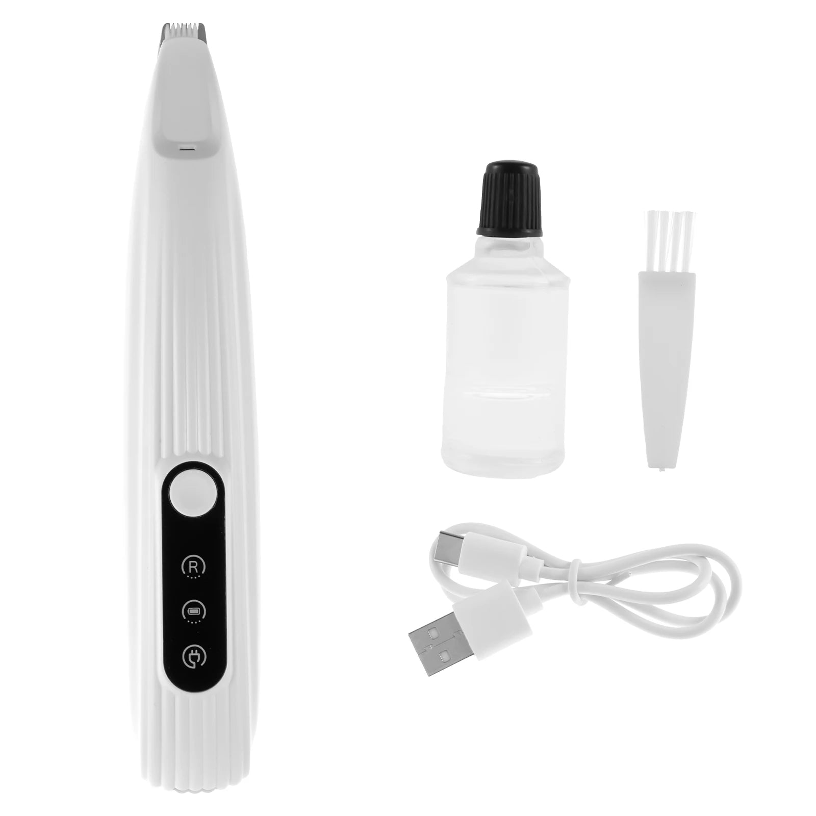 Dog Paw Trimmer – Quiet Cordless Grooming Clipper with LED Light