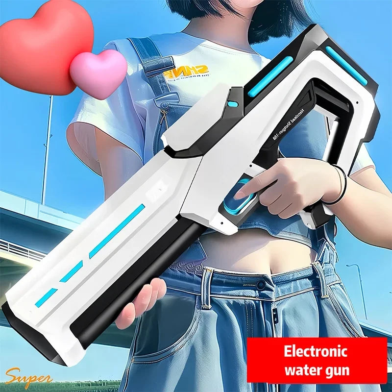 Automatic Electric Water Gun – Powerful Squirt Blaster with Suction Refill