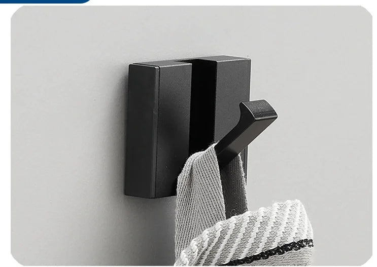 SleekMount – Folding Aluminium Robe & Towel Hooks