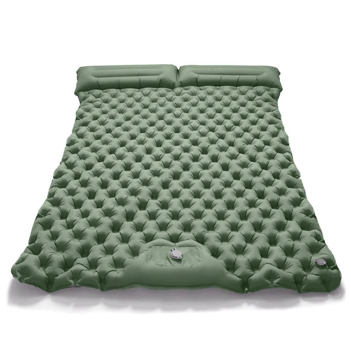 Self-Inflating Double Camping Mattress – Built-In Pump, TPU Nylon Sleeping Pad