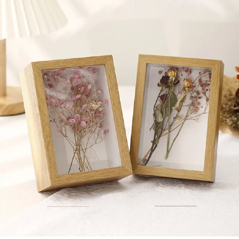 3D Hollow A4 DIY Rose Flower Frame Dry Flower Picture Frame Unique Shadow Box for Home Décor and Crafting Photo Frames