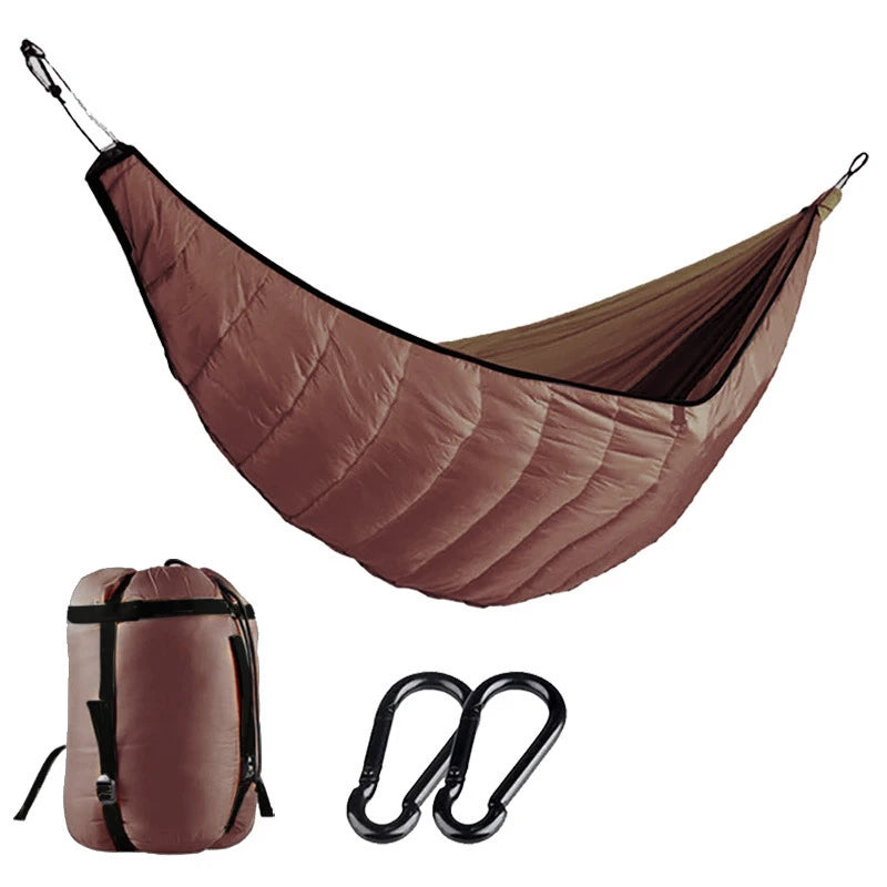 Outdoor Portable Hammock Camping Winter Cold Weather Warm under Cold-Resistant for Camping Hiking Travel Warm Blanket Sleep Bag