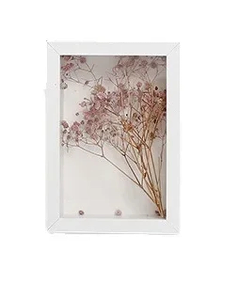 3D Hollow A4 DIY Rose Flower Frame Dry Flower Picture Frame Unique Shadow Box for Home Décor and Crafting Photo Frames