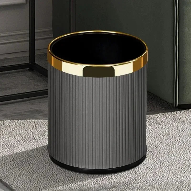 Luxury Golden Dustbin Morden Trash Can Odor Proof Waste Bucket Hotel Cleaning Tools for Home Kitchen Bathroom Living Room | 080c1cb6-c689-4792-9d81-c05d109e1bea,b85a994c-ba47-48ad-960b-8325cabd8650,04cfa9ca-588d-43a7-8fef-03c8e407d4a9,fa9abed9-ce90-4c71-a504-30c219b6eb8f,f221b838-e823-4536-85f0-33a61c62bc2c,eb1d7340-bc17-46a8-9412-5296271f175d,b8b67772-669a-4424-a3d6-a25fb79a9418